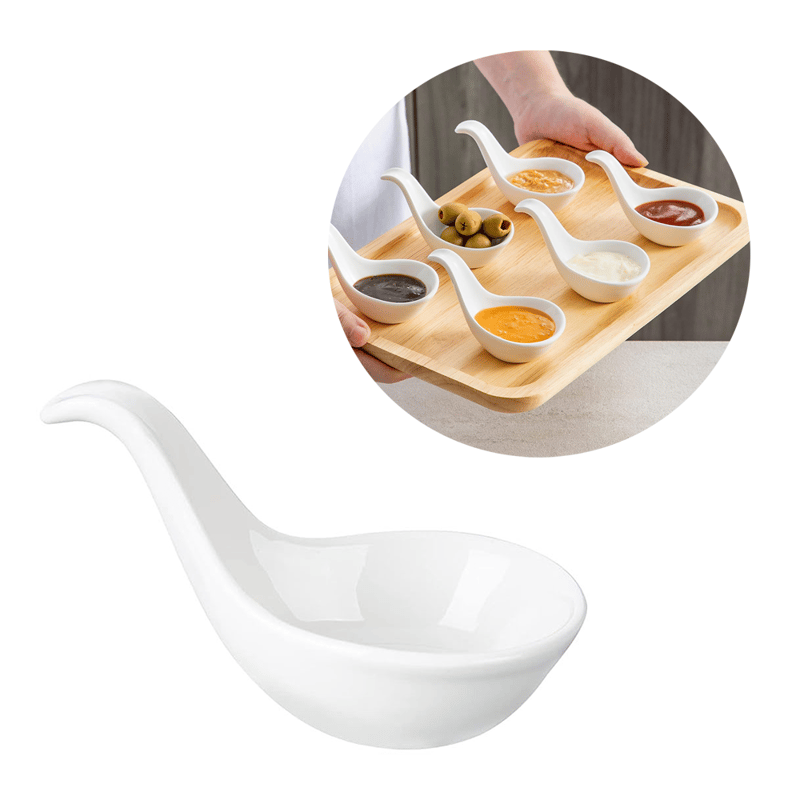 Keramik Löffel Schale Mini Schälchen Dip Soja Sauce