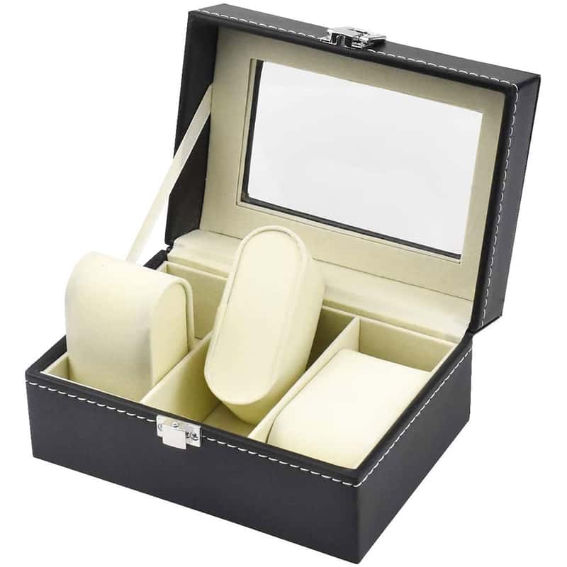 10x Schmuck Uhren Aufbewahrungsbox 3 Ebenen 12 Boxen Display Schmuckladen 