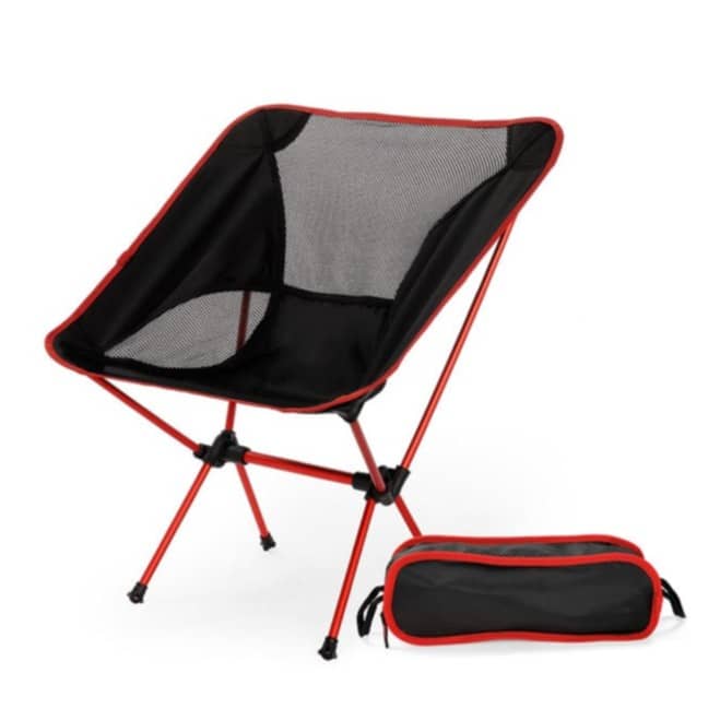 Ultraleichter Outdoor Camping Stuhl Festival Sessel Rot