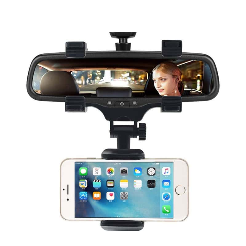 360° Handyhalterung Auto Rückspiegel Spiegel KFZ Halterung Smartphone  Halter DE