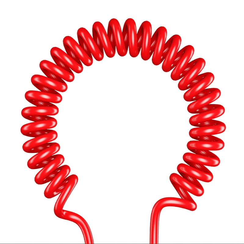 Usams (1.2m) 3.5mm Audio Klinke Spiralkabel Rot
