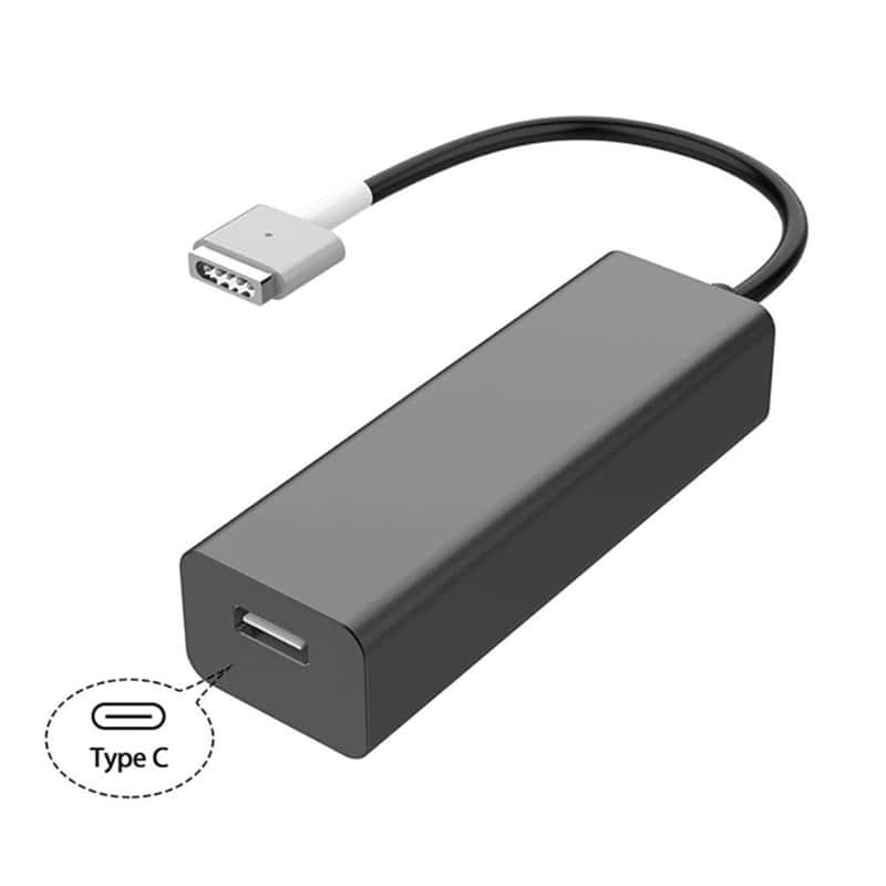 USB-C 85W/60W MagSafe2 Adapter für 87W Netzteil Schwarz