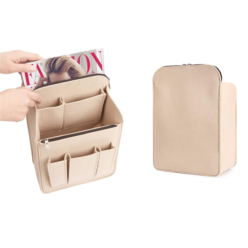 35x28cm Filz Universal Innentaschen Organizer Beige