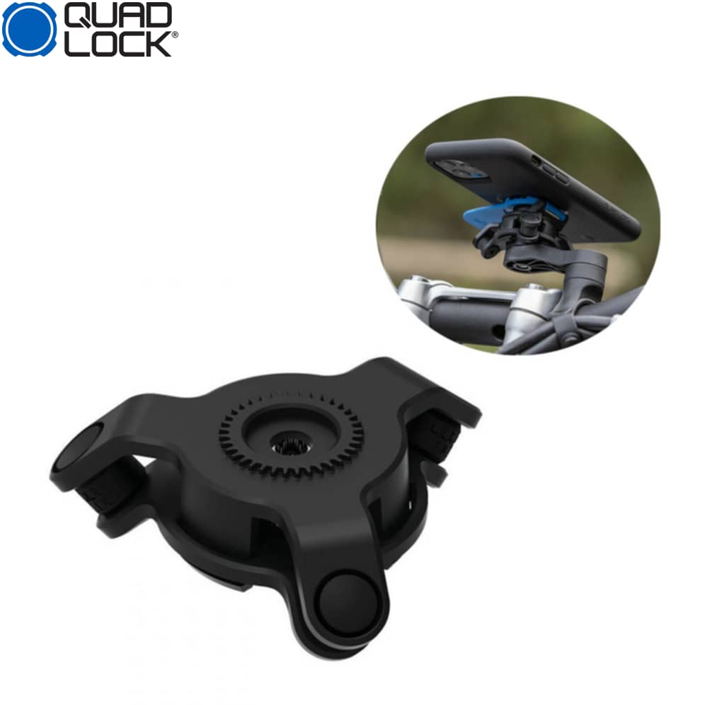 QUAD LOCK Gabelschaft-Handyhalterung Für Motorrad Mit Vibrationsdämpfer Und MAG Hülle Für IPhone 14 Pro Max