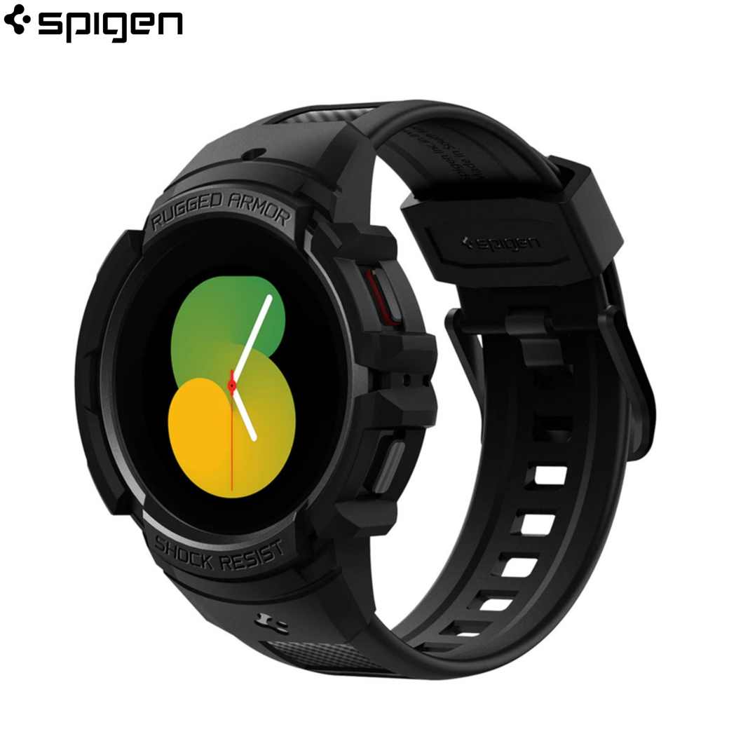 Spigen Galaxy Watch (44mm) Rugged Armor Pro Schwarz