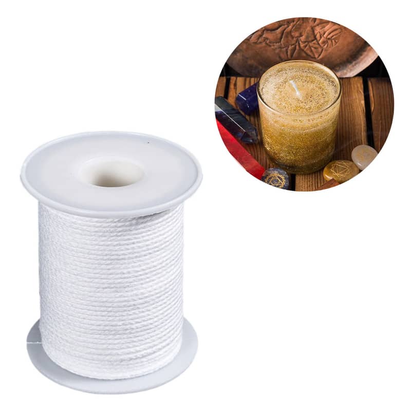30m) Kerzen Docht Rolle Geflochtener DIY Flachdocht