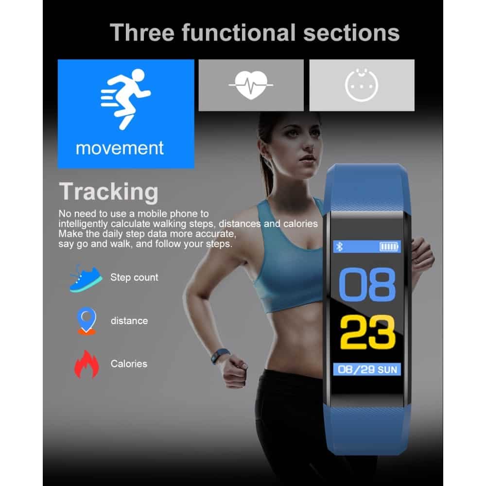 Fitness Tracker Huawei P30 Lite Step Counter Bluetooth Fitness