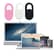 (3er Set) Privatsphären Kamera Abdeckung Webcam Cover Schutz Sticker mit Slider - Rosa / Weiss / Schwarz 