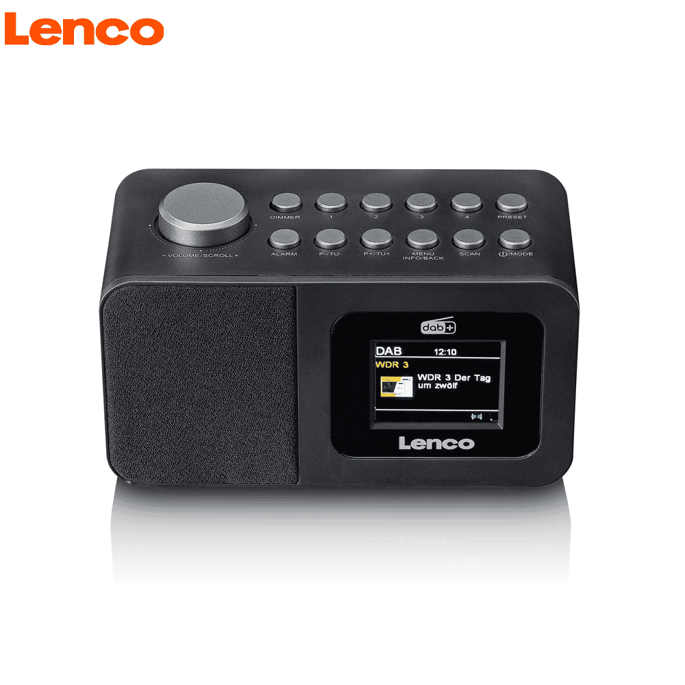 Lenco Digitaler Radio Wecker Uhrenradio mit DAB+/FM