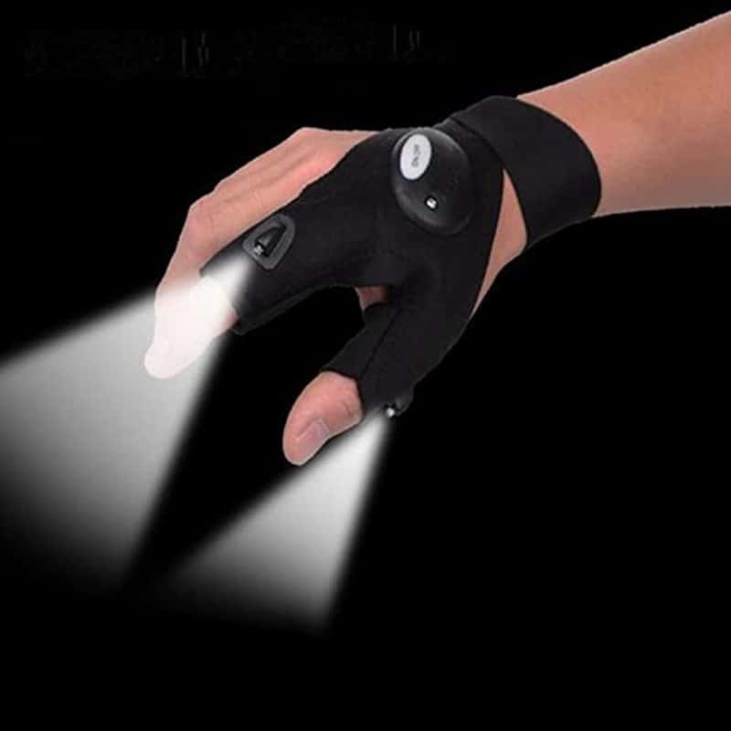 Dual LED Handschuh Taschenlampe Linke Hand